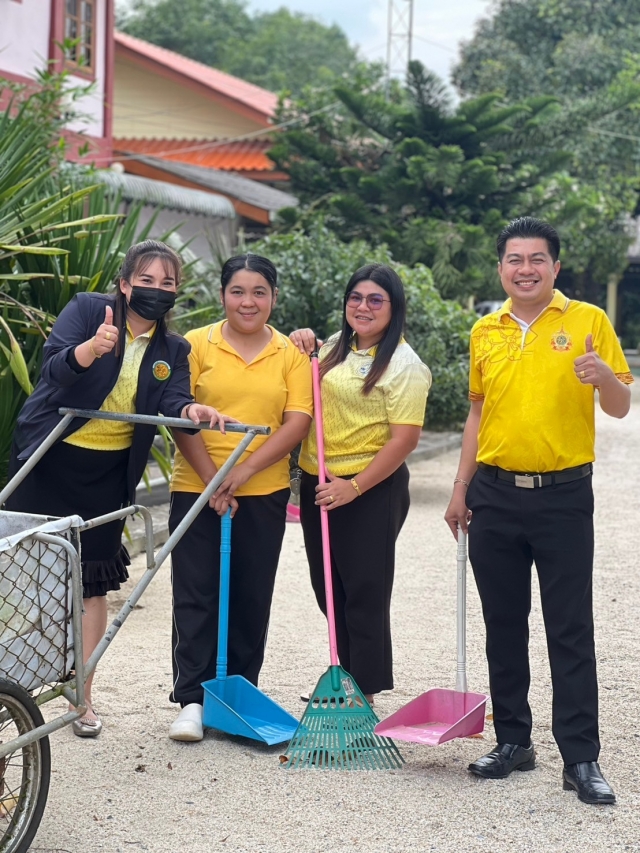 กิจกรรม " รวมพลังสร้างสัปปายะสู่วัดด้วยวิถี 5ส (Big Ccleaning day) ในโครงการวัด ประชา รัฐสร้างสุข